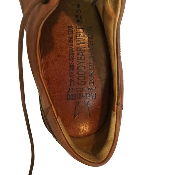 Mephisto Air Relax Goodyear Welt Brown Leather Shoes Mens Size 8 - Picture 9 of 13